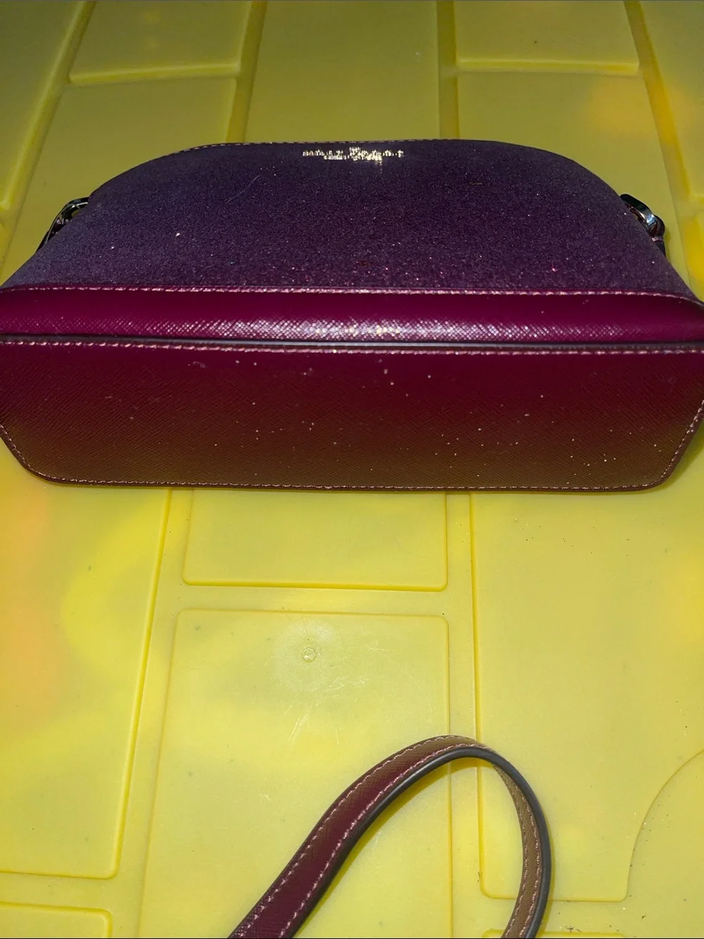 NWOT- kate spade plum glitter crossbody bag
